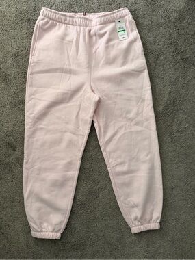 NWT Tommy Hilfiger Powder Pink Women Fleece Joggers
